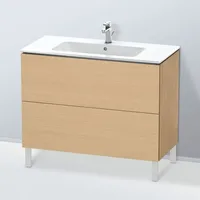 Duravit Waschtischunterschrank L-Cube 102x48,1cm, Ei natur, 2 Auszüge, stehend