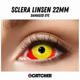 Eyecatcher Farblinsen Farbige Sclera Kontaktlinsen verschiedene Motive 22mm rot