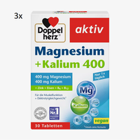 ♥️ Doppelherz aktiv Magnesium + Kalium 400 Muskel Muskelfunktion 3x 30 Stück ♥️