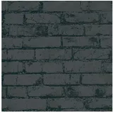 Living Walls Vliestapete High Rise 0,53 x 10,05 m 1 St Schwarz/Silber 907882