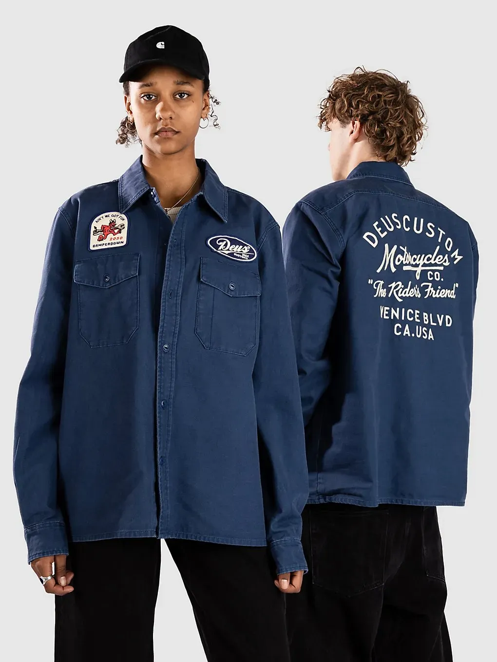 Deus Ex Machina Nomad Hemd mechanic blue Gr. L