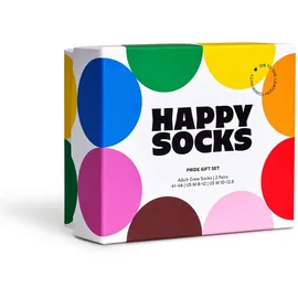 Happy Socks Pride Socken 2er Pack Blau/Rot/Schwarz/Weiß 41-43