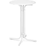 Royal Catering Stehtisch Ø 70 cm klappbar weiß