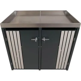 MCW Mülltonnenverkleidung MCW-O67 125 x 84 cm anthrazit