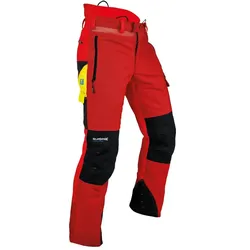 Forst-und Schnittschutzhose "VENTILATION" Klasse 1 rot - XXL - Rot