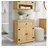 vidaXL Corona 70 x 33 x 80 cm Braun Massivholz