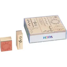 Heyda 204888492 Stempel-Set „Ornamente“ Setgröße 12 x 10 x 3 cm, 10 Holz-Stempel