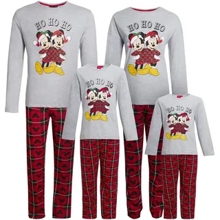 Disney Mickey Mouse Weihnachts-Schlafanzug für Herren, Damen, Jungen, Mädchen, Weihnachts-Pyjama-Set, Kinder, 8 Jahre - 8 Jahre