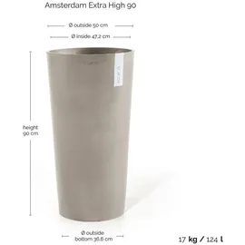 Ecopots Amsterdam Ø 50 x 90 cm Taupe