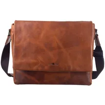 GREENBURRY Newport Messenger Leder 35 cm braun