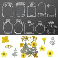 Transparente getrocknete Blumen-Lesezeichen, 40 Stück Personalisiert Transparente Lesezeichen Getrocknete Blumen Klare DIY Hausgemachte Lesezeichen Glaswaren Aufkleber Bookmark für Kinder Heim Schule