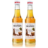 2x Monin Geröstete Haselnuss Sirup, 250 ml Flasche - für Cocktails, zum Kaffee