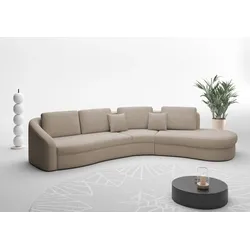 Ecksofa SIT & MORE "Jazz L-Form", beige, B:366cm H:88cm T:230cm, 100% Polyester, Sofas, In weiteren Größen erhältlich