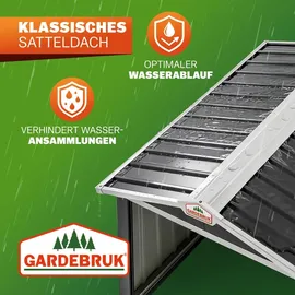 Gardebruk Mährobotergarage Satteldach Metall 86x100x63cm