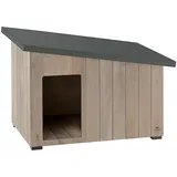 Ferplast Hundehütte Argo Gr. 100: 114x 73x 81cm Hund - braun