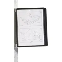 Durable Sichttafelwandhalter VARIO MAGNET WALL 5 Schwarz DIN A4