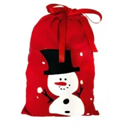 Stoffsack Weihnachtsmann - Rentiermotiv