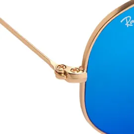 Ray Ban Aviator Flash Lenses RB3025 112/17 58-14 gold/blue flash