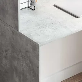 vidaXL Schreibtisch Beton Grau 102 x 50 x 124 cm Holzwerkstoff