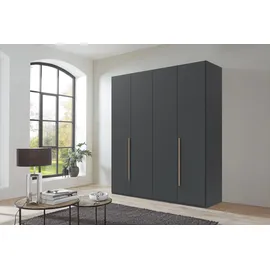 WIMEX Drehtürenschrank London 180 x 208 x 58 cm Schwarz