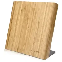 Navaris Messerhalter magnetisch Messerbrett aus Bambus - Magnet Messerblock