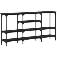 VidaXL Konsolentisch Schwarze Eiche 160 x 29 x 80