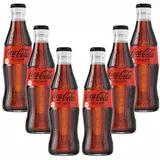 Coca Cola Zero 6er Set Zero Sugar 6x 0,2L inkl. Pfand MEHRWEG Glas Zuckerfrei