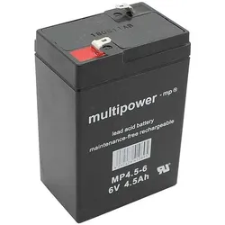 Multipower MP4.5-6 AGM 6 V 4,5Ah – 4,8mm Faston