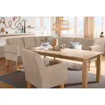 Home Affaire "Fehmarn", 255x98x210 cm Luxus-Microfaser langer Schenkel rechts beige (95951909-0)