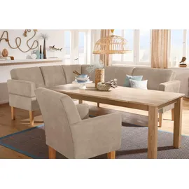 Home Affaire "Fehmarn", 255x98x210 cm Luxus-Microfaser langer Schenkel rechts beige (95951909-0)