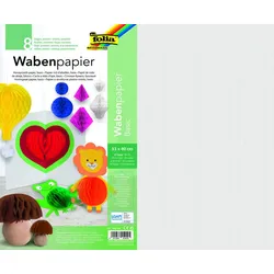 folia Wabenpapier gelb, grün, weiß, orange, flieder, blau, braun, rot