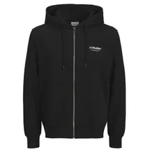 JACK & JONES Herren Hoodie Kapuzenpullover JJESOHO SWEAT ZIP HOOD Relaxed Fit 12278794 Schwarz XXL