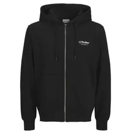 JACK & JONES Herren Hoodie Kapuzenpullover JJESOHO SWEAT ZIP HOOD Relaxed Fit 12278794 Schwarz XXL