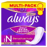 Always Expert Daily Extra Protection Normal 192 Slipeinlagen (Sparpackung 3x64 Stück), Geruchsneutralisierend