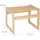 Relaxdays Badhocker Bambus kompakt offene Bauweise 30 x 38 x 33 cm natur