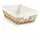 Home4You Aufbewahrungskorb Beige Braun 30 x 20 x 10 cm