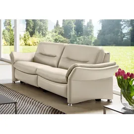 Hukla Couch Leder 3-Sitzer Beige