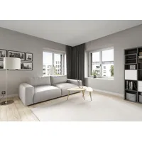 Big-Sofa MUSTERRING "LUCIA Mega Sofa, hoher Sitzkomfort, Breite 252cm, Kontrastnaht", beige (beige bax), B:252cm H:81cm T:124cm, Flachgewebe FLORIS (100% Polyester);Flachgewebe VALMONT (60% Baumwolle/ 40% Leinen);Microfaser CRONA (100% Polyester), Sofas, Big-Sofa, in vielen Qualitäten und 4 unterschiedlichen Nähten, 2,5-Sitzer