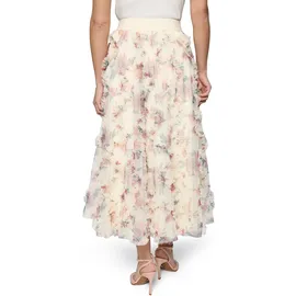 Iro Midirock Damen Floral Weiß 40