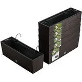 RATTO 6er Set Rattan-Optik Blumentöpfe