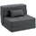 Homcom Schlafsessel HOMCOM Polyester 80 x 15 x 210 cm Dunkelgrau mit Kissen