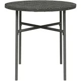 vidaXL Beistelltisch Grau 45 cm Poly Rattan