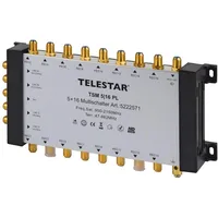 Telestar TSM 5/16 Premium Line Multischalter SAT Zubehör, Silber