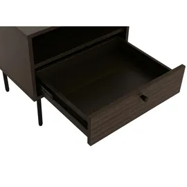 Mendler Nachtschrank HWC-N78 50 x 40 x 50 cm Dunkelbraun