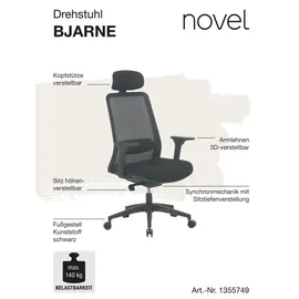 Novel Drehstuhl BJARNE - B/H/T ca. 63.00x122.00x62.00