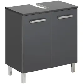 Möbel Boss Waschbeckenunterschrank 60 x 62 cm Anthrazit