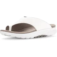 Gabor Damen Pantoletten, Frauen Slipper,schluepfschuhe,Slides,Slip-ons,Backless Slipper,Mules,Gartenschuhe,Weiss (Micro),39 EU