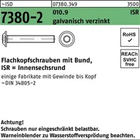 Hörger & Geßler Flachkopfschraube ISO 7380-2 M5 x 16 T25 500 Stück