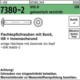 Hörger & Geßler Flachkopfschraube ISO 7380-2 M5 x 16 T25 500 Stück