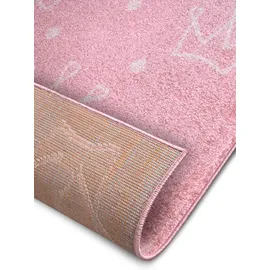 HANSE HOME Adventures Crowns", rosa, B:160cm H:7mm L:235cm, Polypropylen, Teppiche, Kinderteppich, Spielteppich, fest, Kinderzimmer, Kurzflor, Spielunterlage